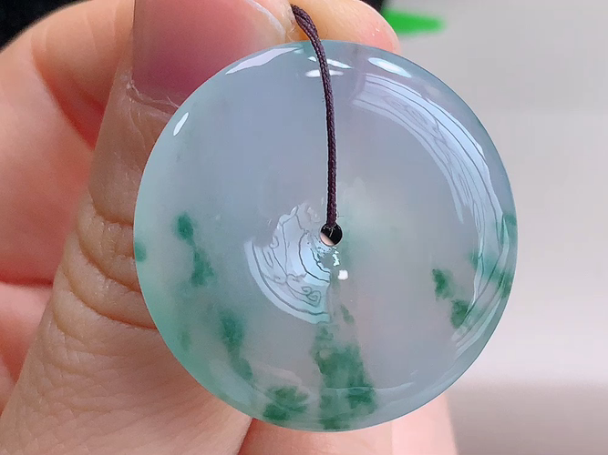 ️ 平安扣，无裂，尺寸29.5-6.0mm，包A附证书