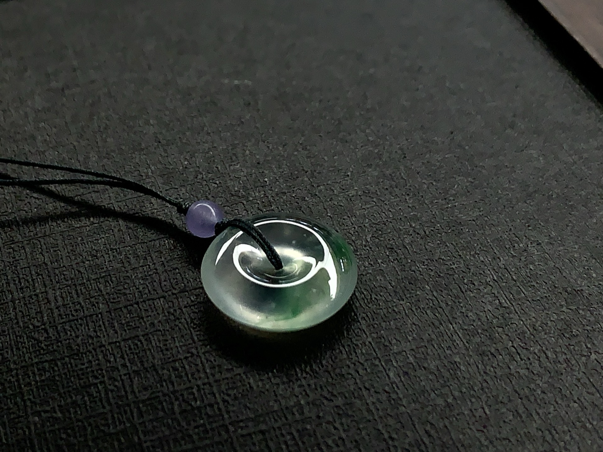 ️ 飘绿平安扣，尺寸：16.6×5，温润雅致，传世佳品