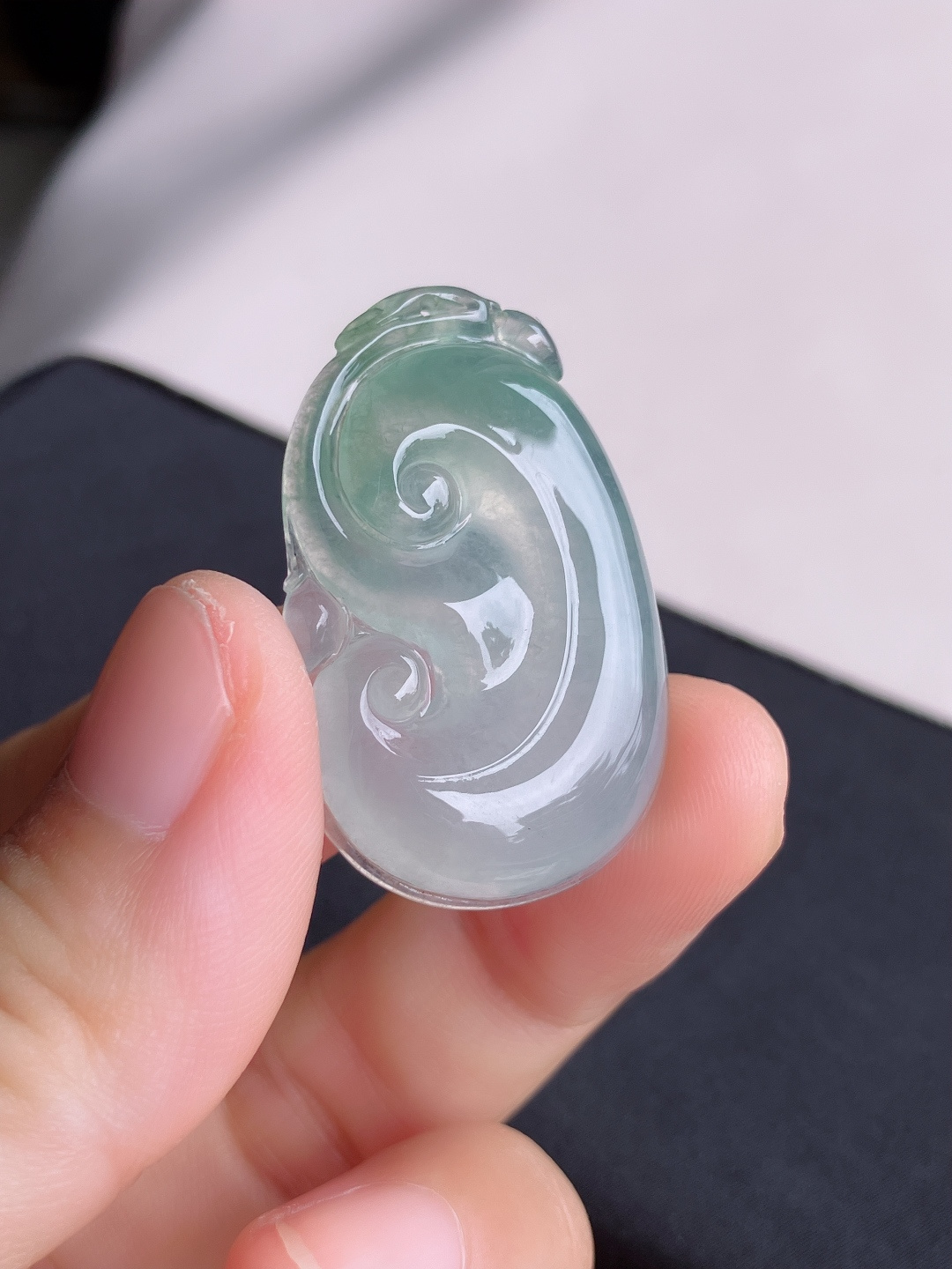 冰飘花如意，晶莹剔透，尺寸37.3/23/5.8/自然光实拍