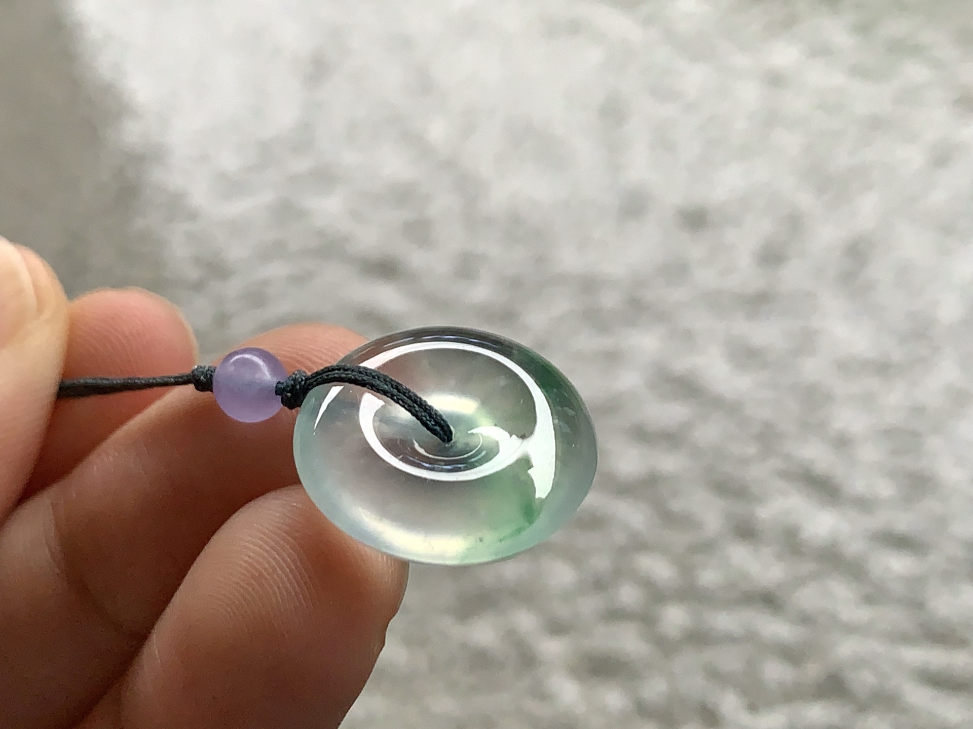 ️ 飘绿平安扣，尺寸：16.6×5，温润雅致，传世佳品