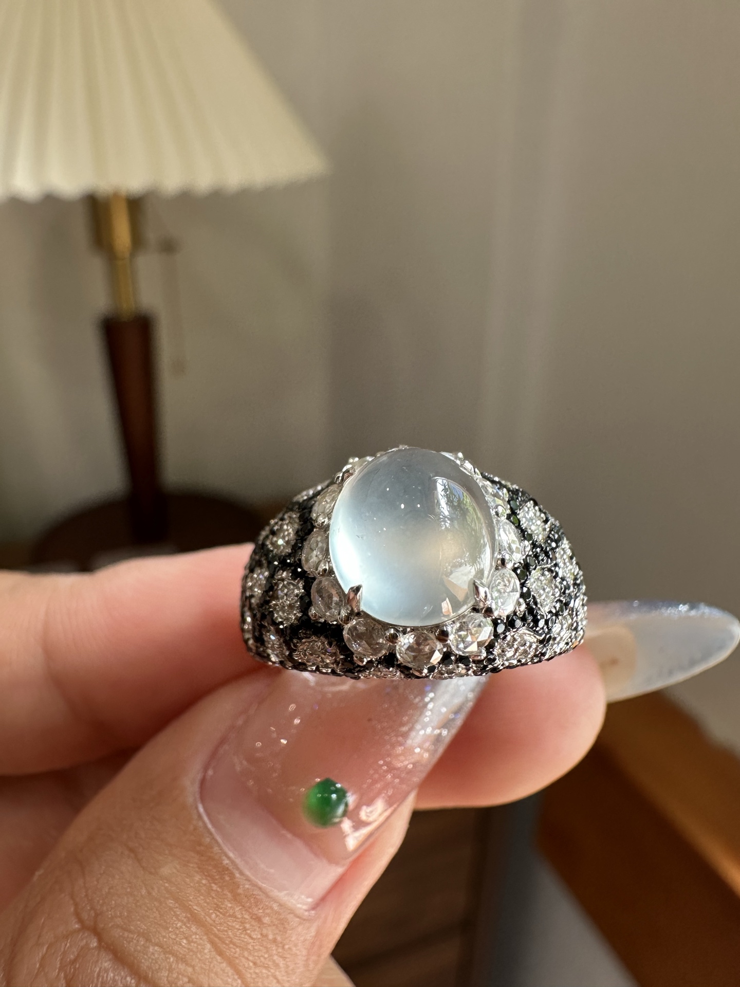 ️ 冰种蛋面设计款戒指