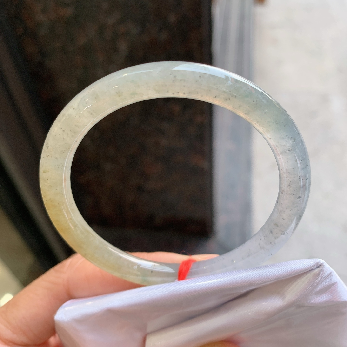 圆条乌鸡种冰黄翡，无裂，冰润