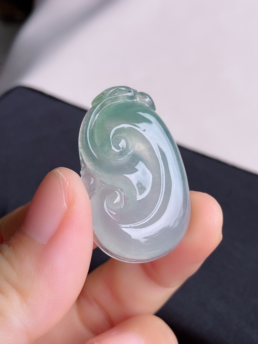 冰飘花如意，晶莹剔透，尺寸37.3/23/5.8/自然光实拍