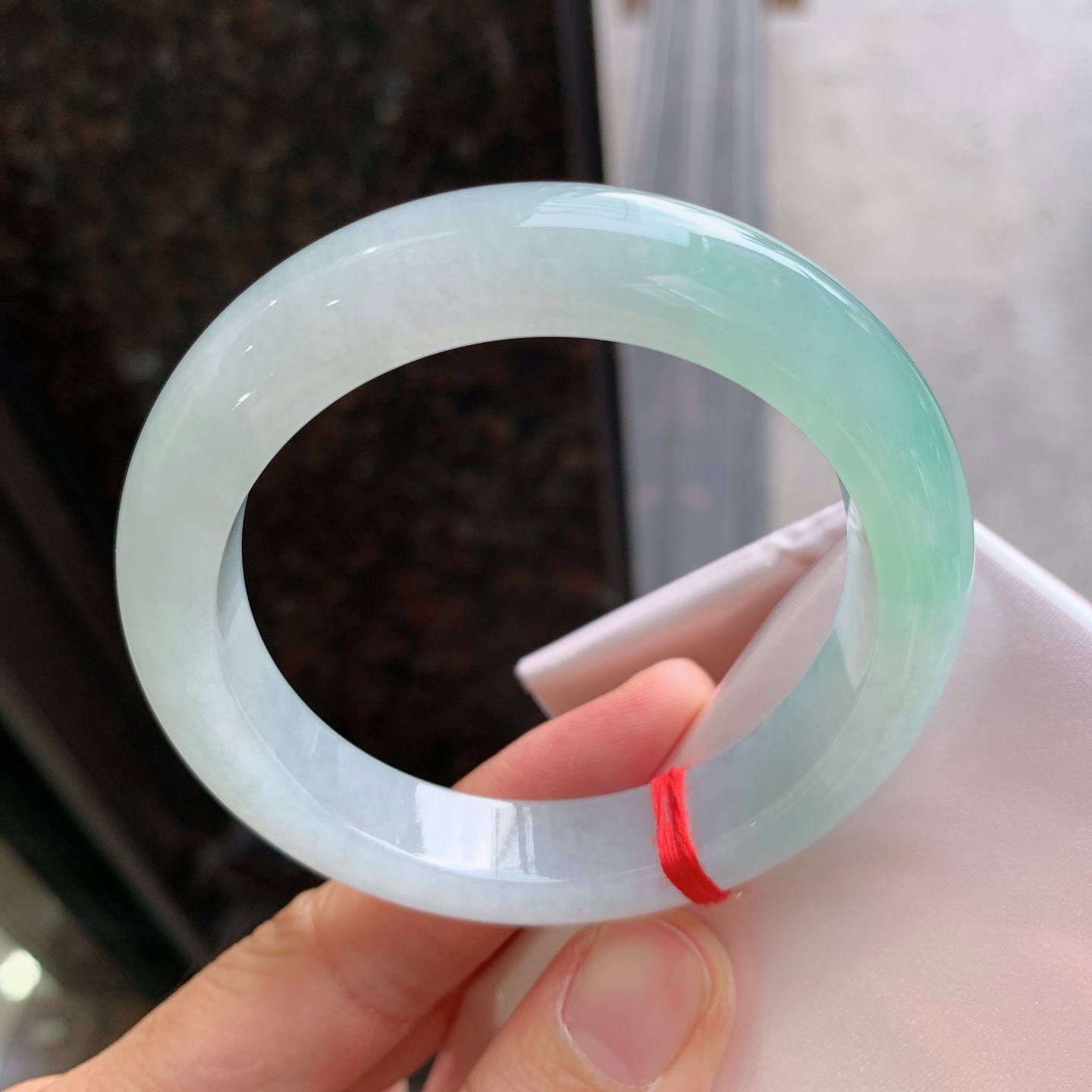 正圈冰飘绿 无裂, 版型好