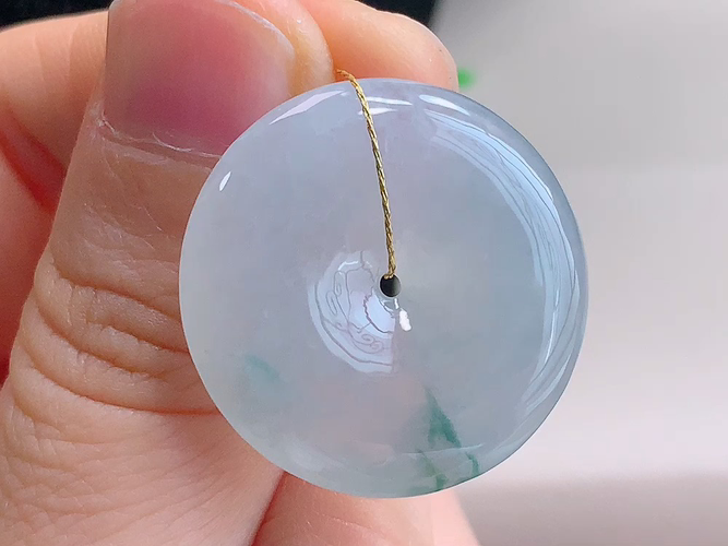 ️ 平安扣，无裂，尺寸26.3-5.6mm，包A附证书9990