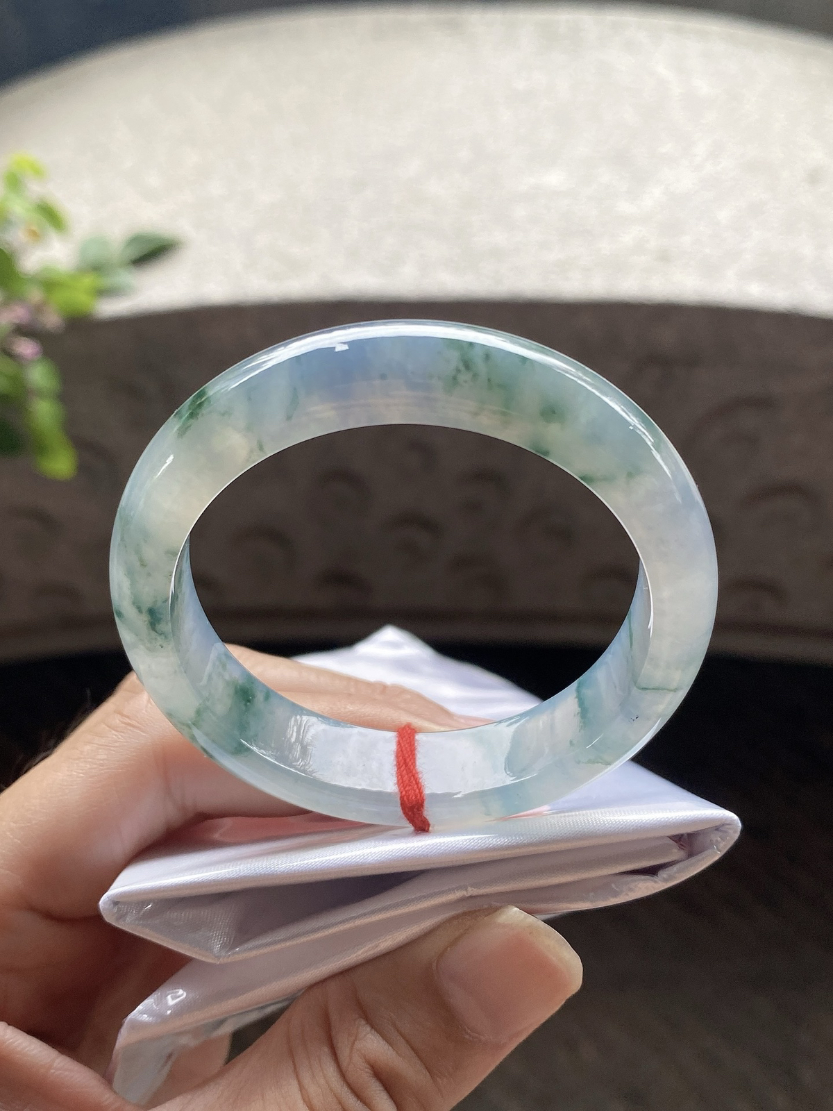 圈口51-12.5-8.5    【冰紫飘花正圈手镯】圈口50  51可戴  质地细腻