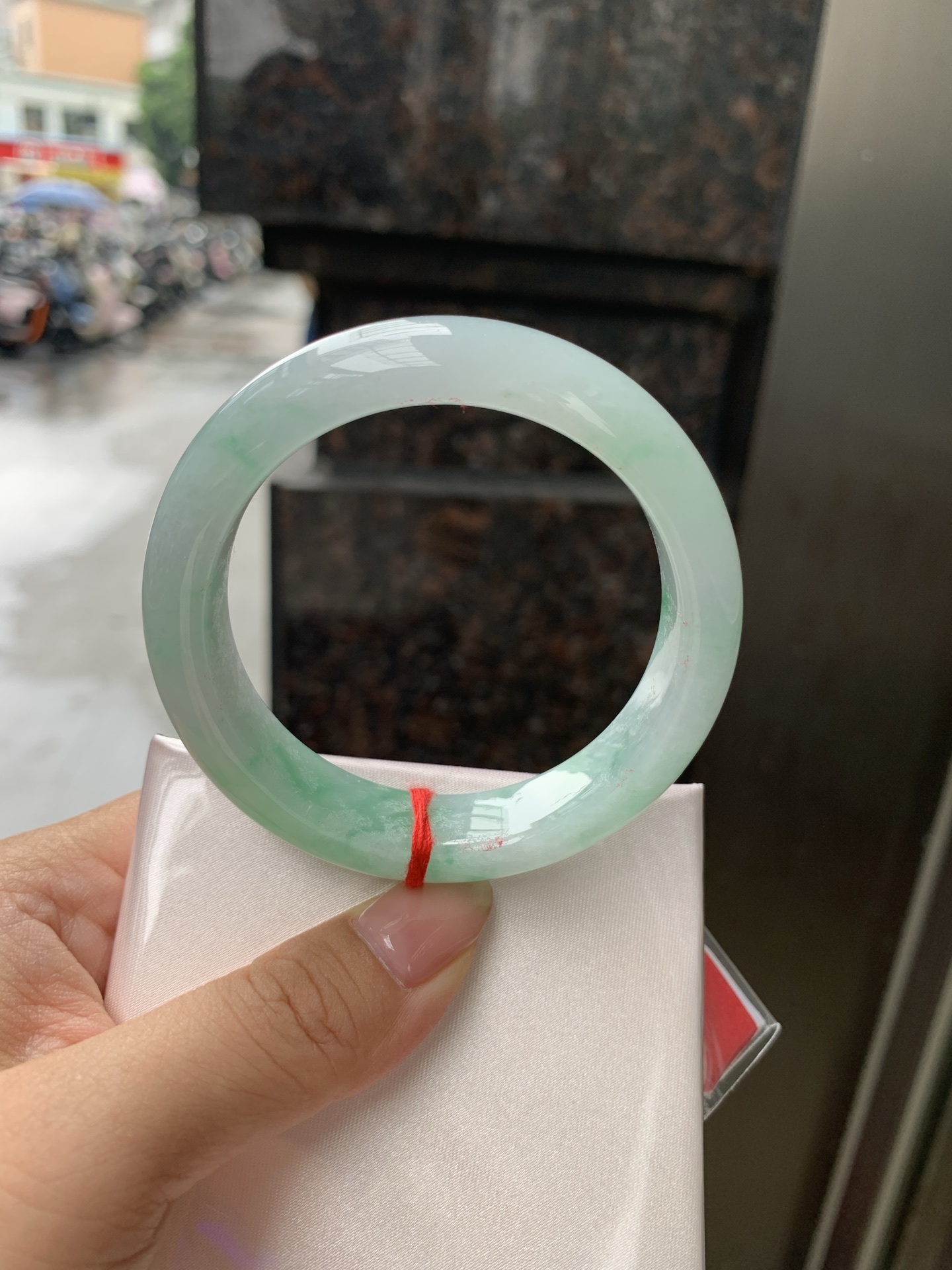 飘绿正圈,0906-N1516-2,打灯纹，有沙眼扣手