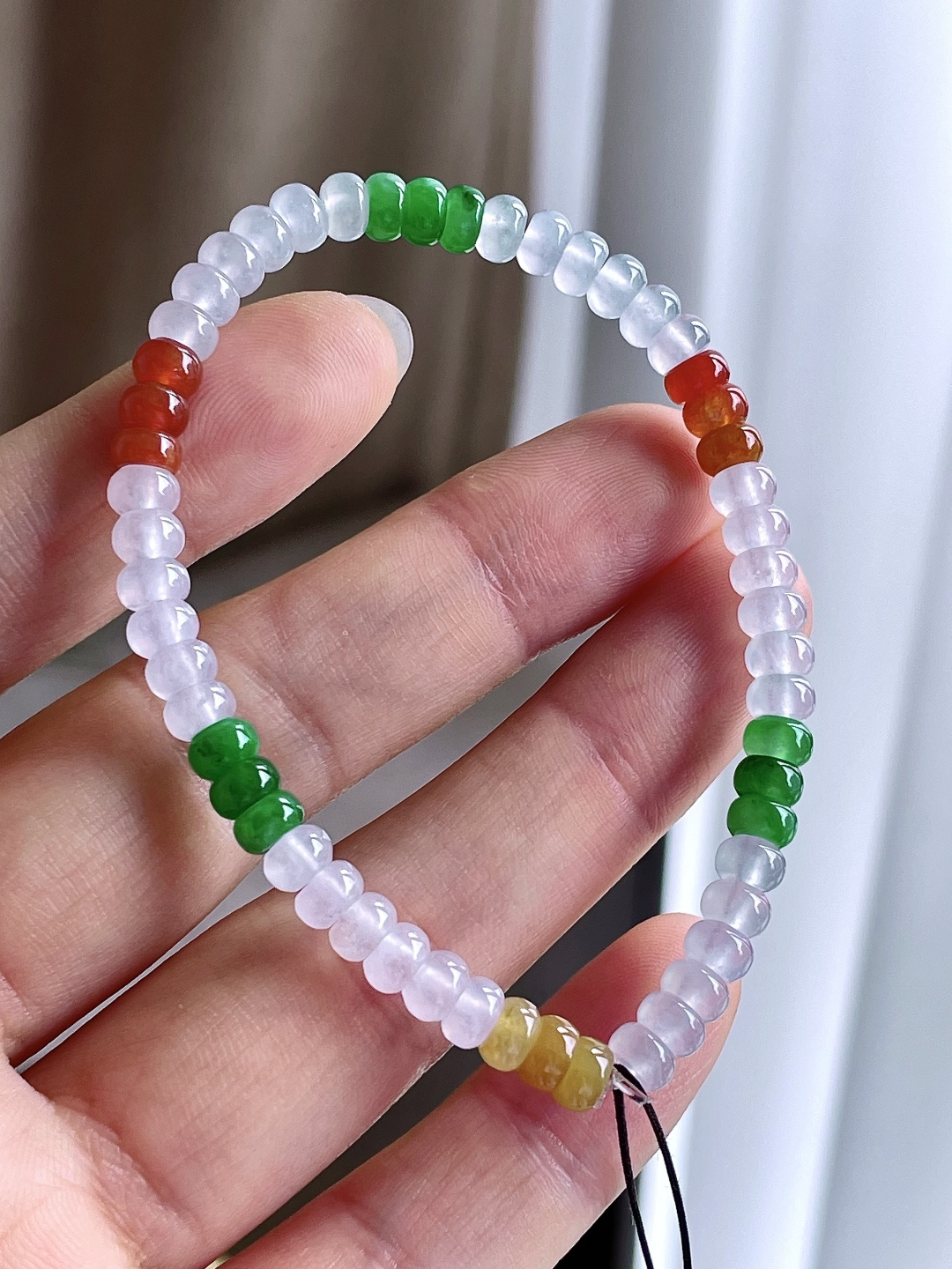 冰多宝手串算盘珠珠子手串,性比高,尺寸5.2-3.1mm,重量11克