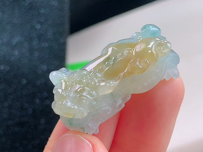 ️ 招财貔貅，尺寸32.7-16.4-12.4mm，包A附证书