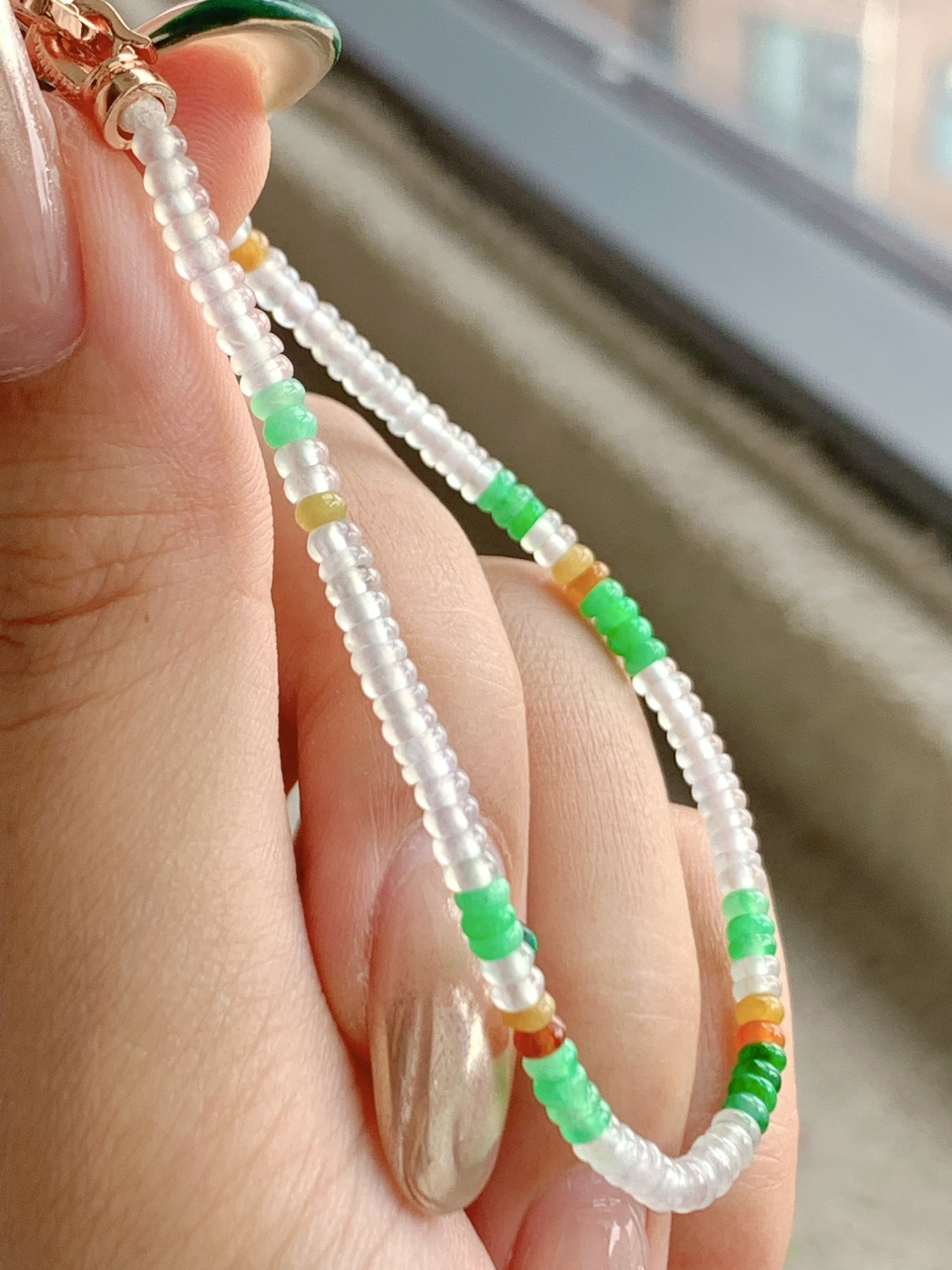 冰多宝手串算盘珠手串，性比高，尺寸3.1-1.2mm，重量5克