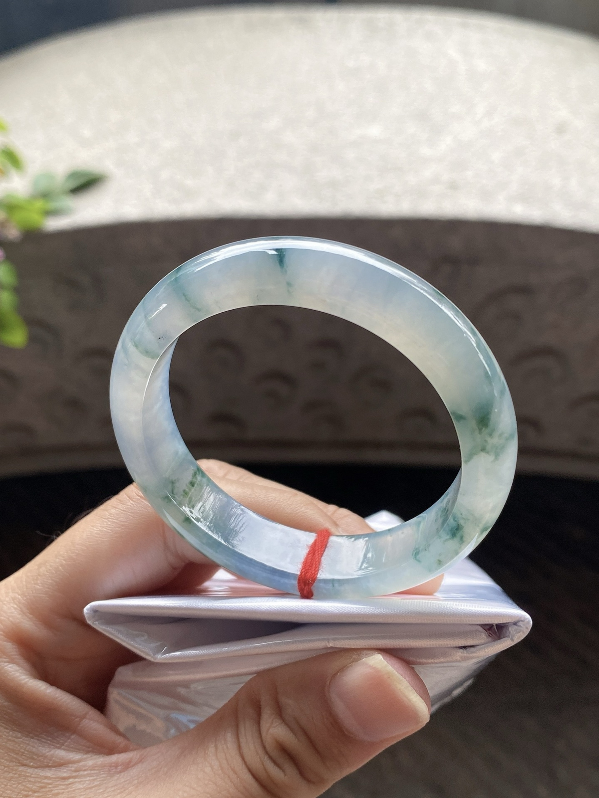 圈口51-12.5-8.5    【冰紫飘花正圈手镯】圈口50  51可戴  质地细腻