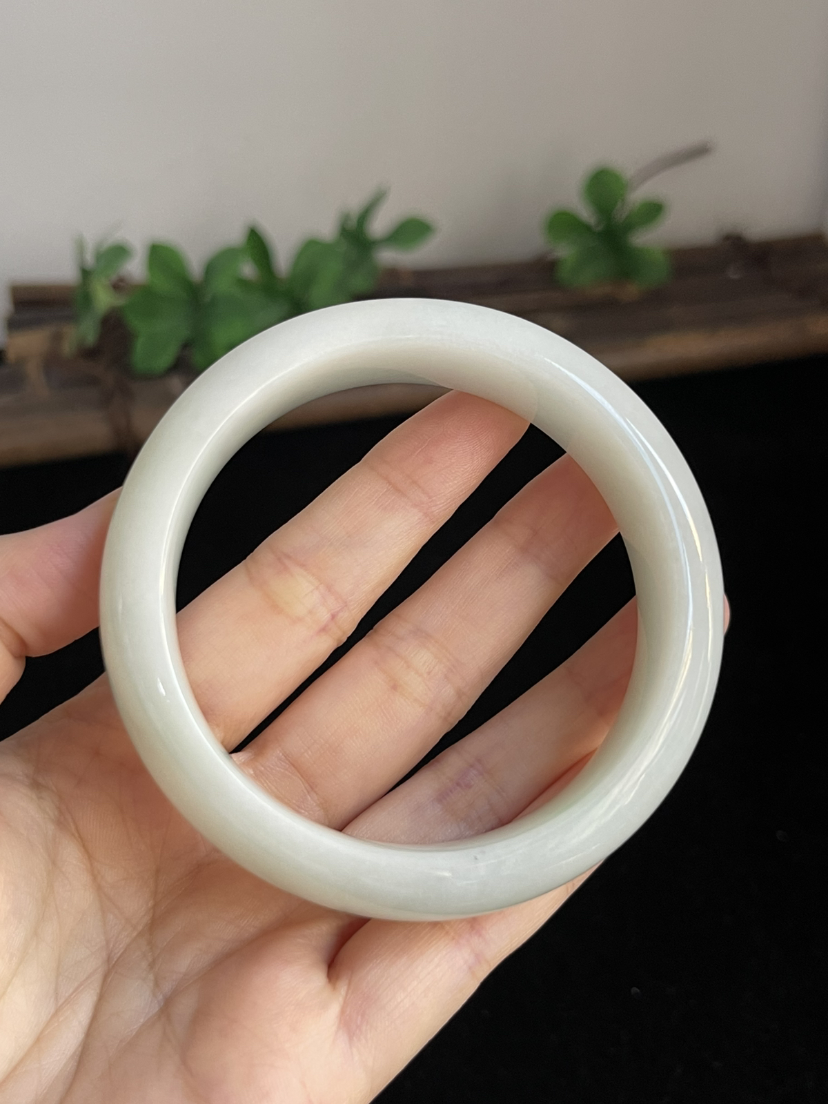 正圈58.6圈口，翡翠手镯
