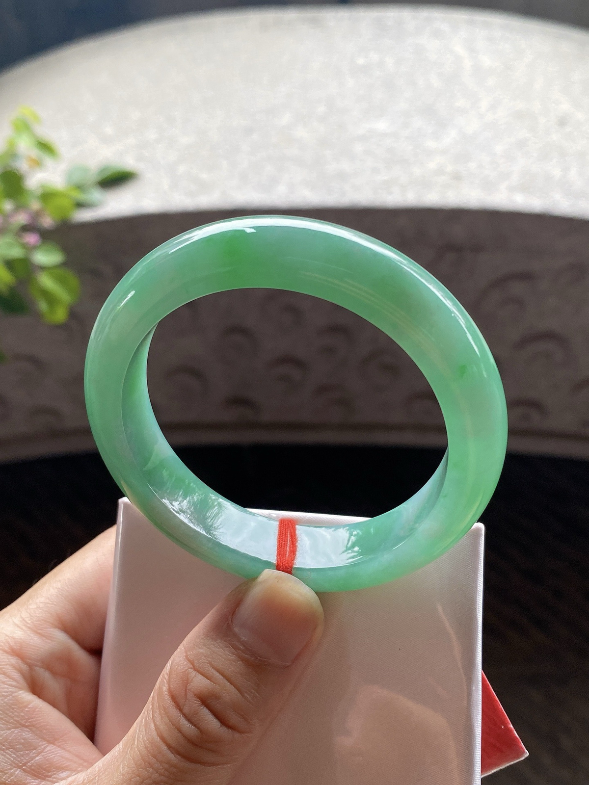 圈口55-12.9-9     【满绿正圈手镯】圈口54  55可戴  质地细腻