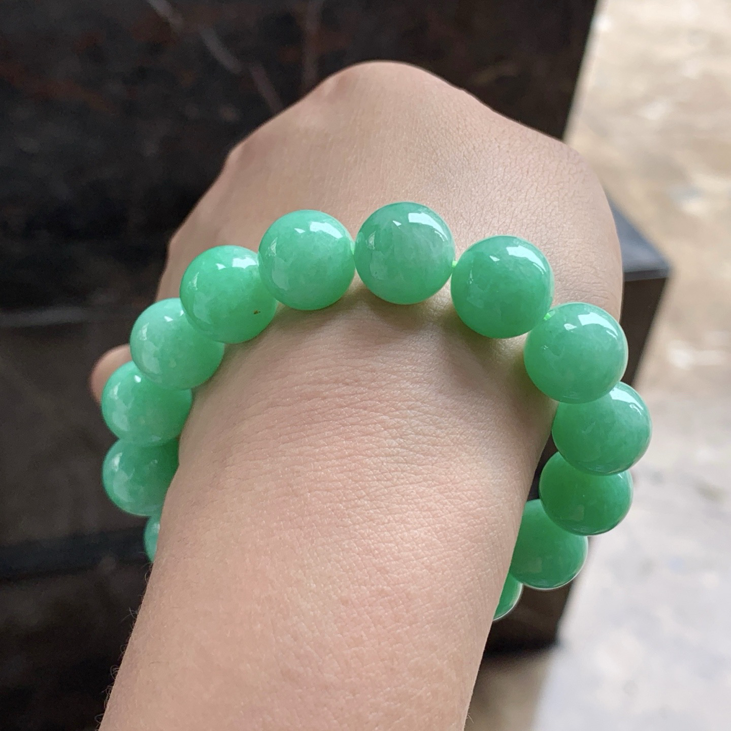 绿色手串^_^鲜艳