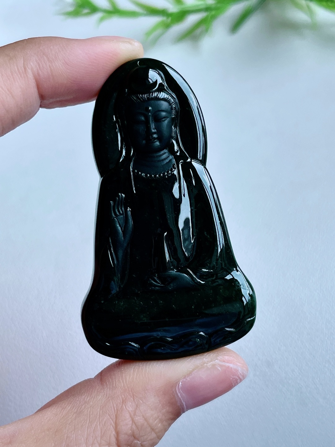 墨翠观音大素衣观音吊坠,说明,性比高,厚装,尺寸60-35.2-7.7,重量31.6克