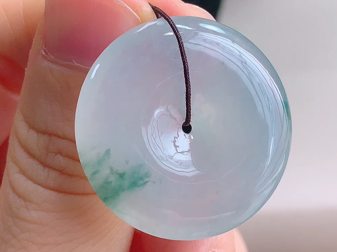 平安扣，无裂，尺寸29.0-5.8mm，包A附证书