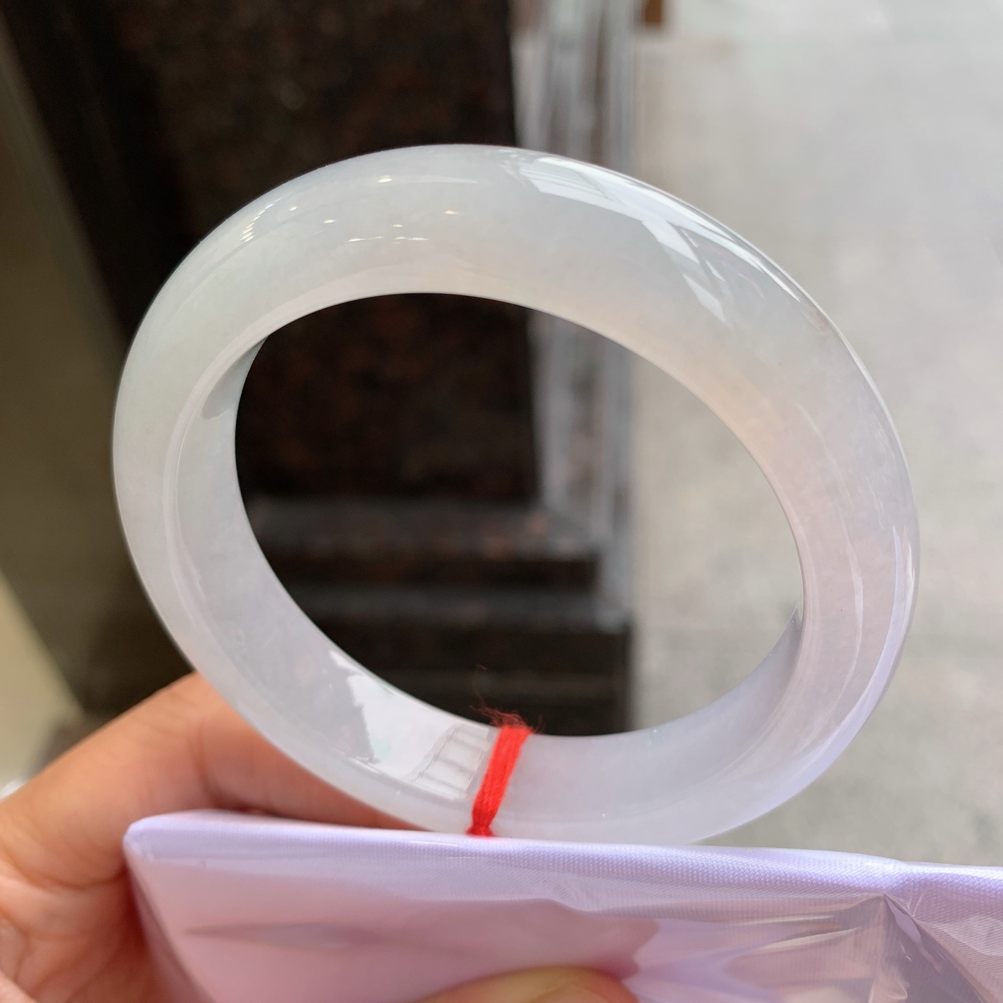 正圈冰飘黄翡,无裂,冰润