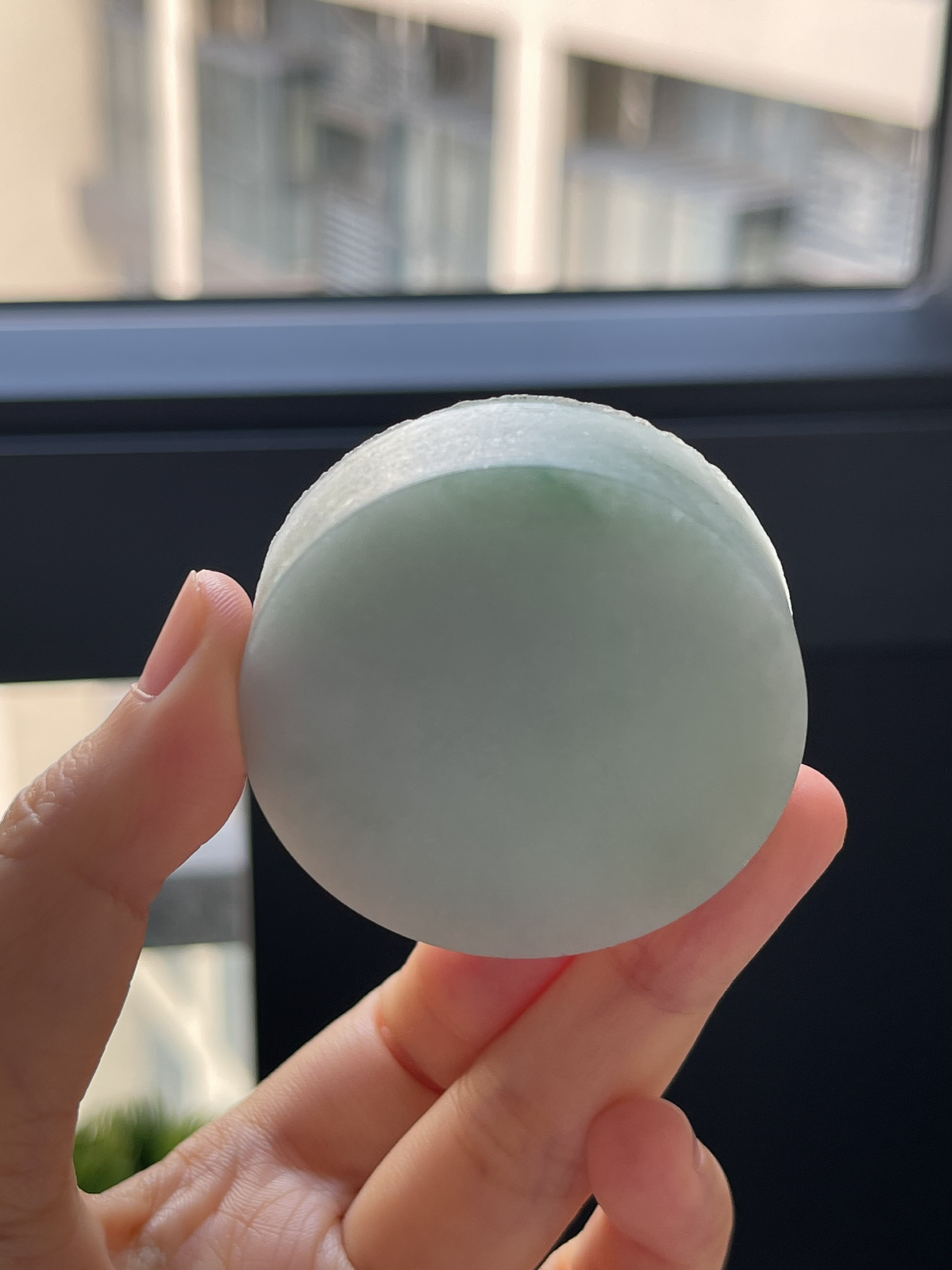 翡翠细糯化镯心