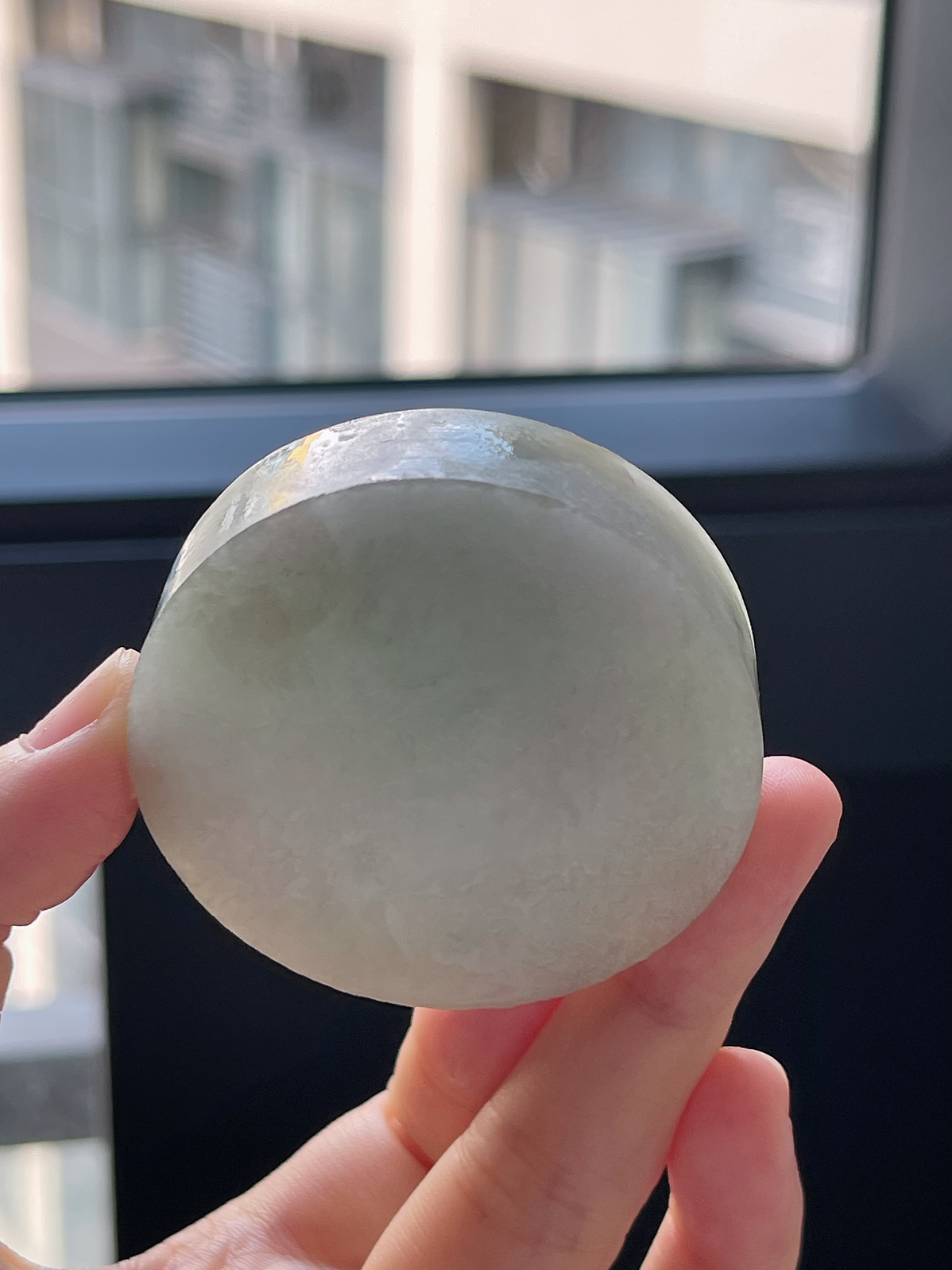 翡翠细糯化镯心