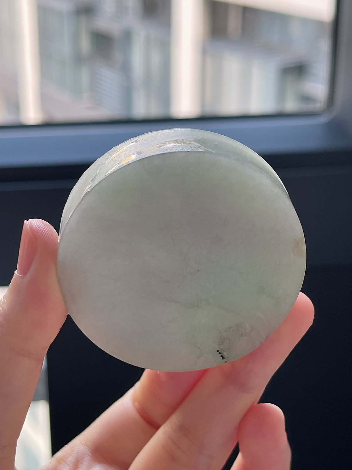 翡翠细糯化镯心