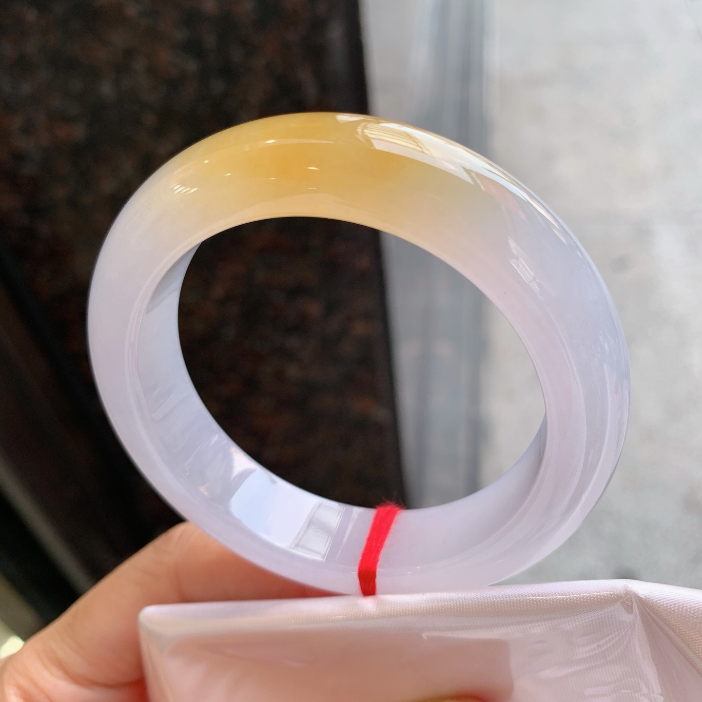 正圈冰黄翡 无裂 色好