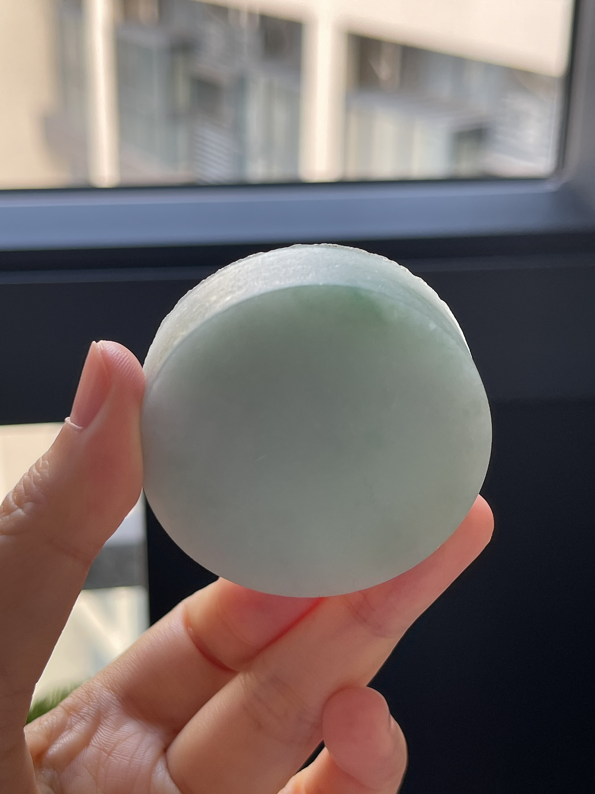 翡翠细糯化镯心