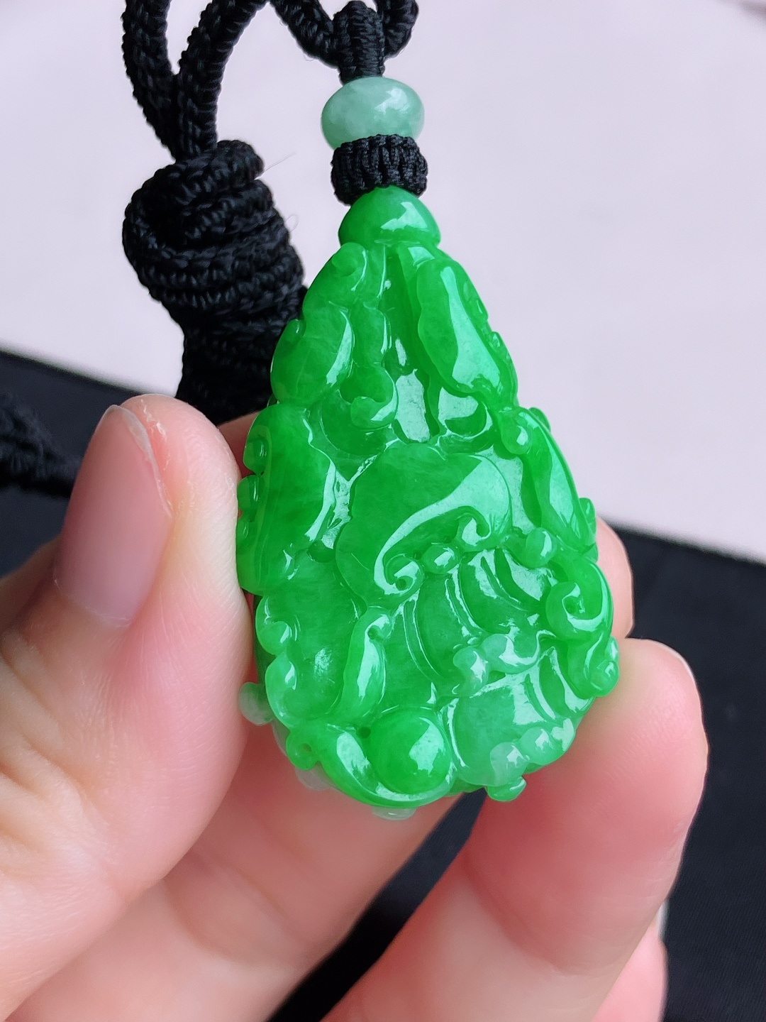 翠绿百财，饱满大气，尺寸38/25.6/12/自然光实拍