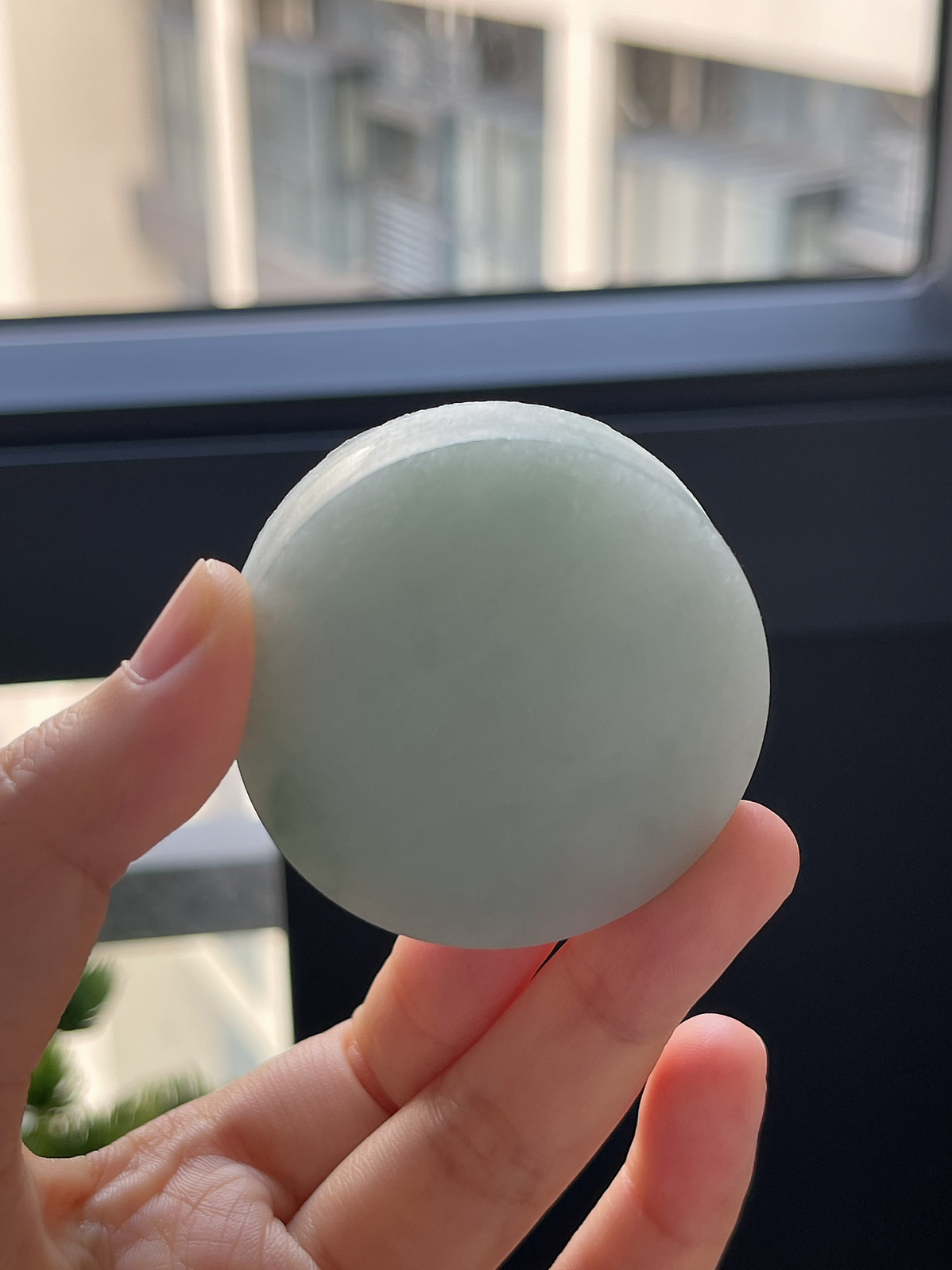 翡翠细糯化镯心
