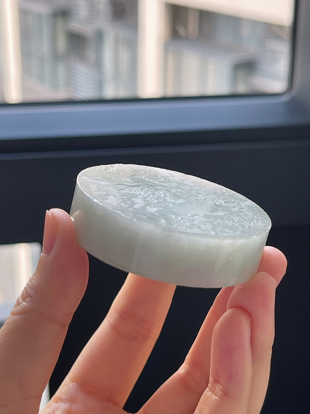 翡翠细糯化镯心