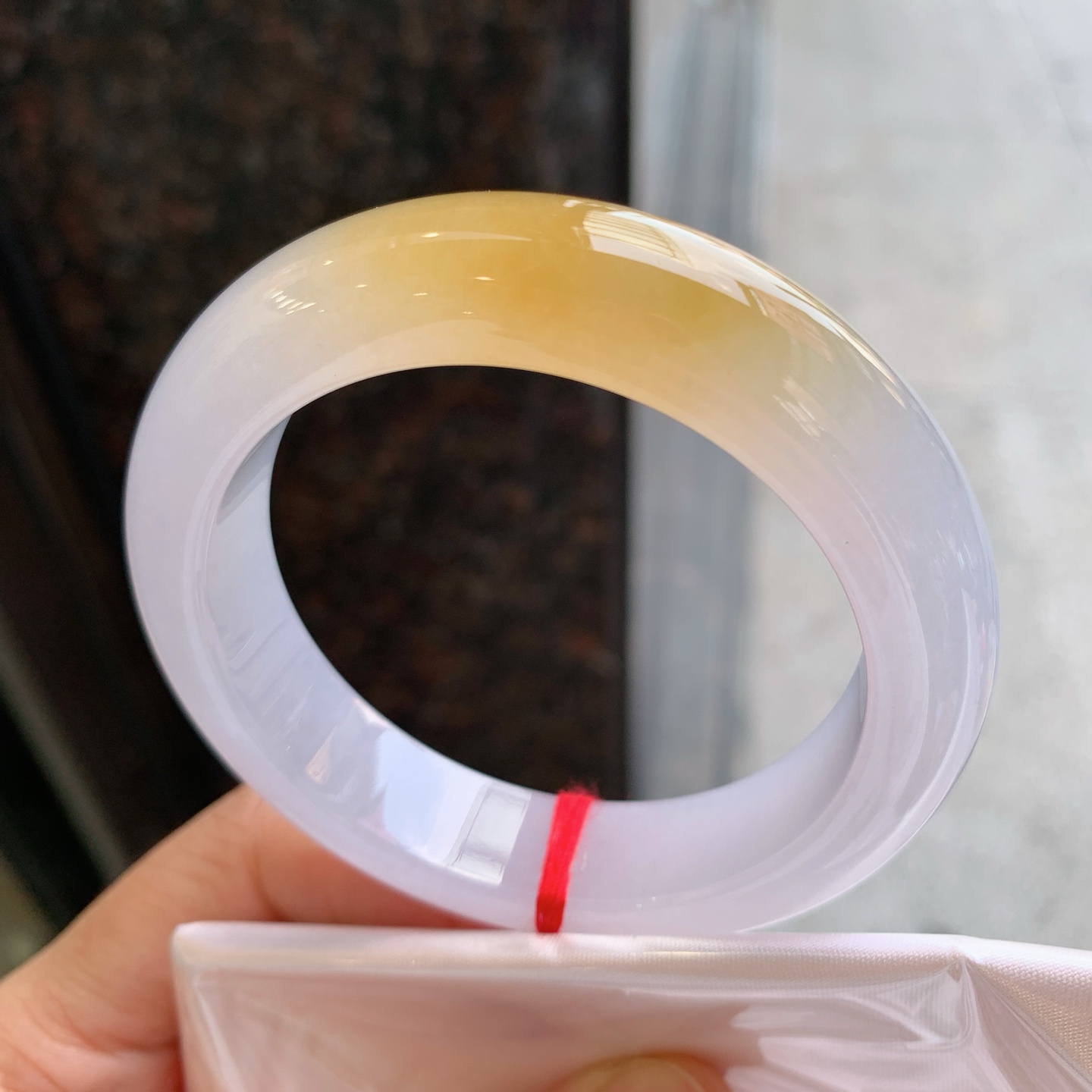 正圈冰黄翡 无裂 色好