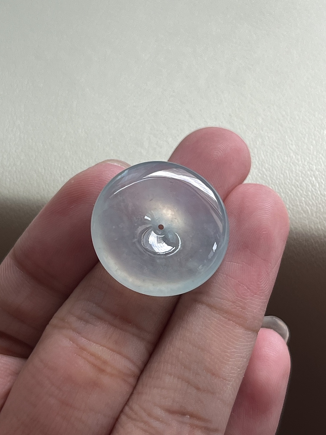 ️【平安扣】冰润水透，种老细腻起荧，尺寸：22.3*5.8,asd697