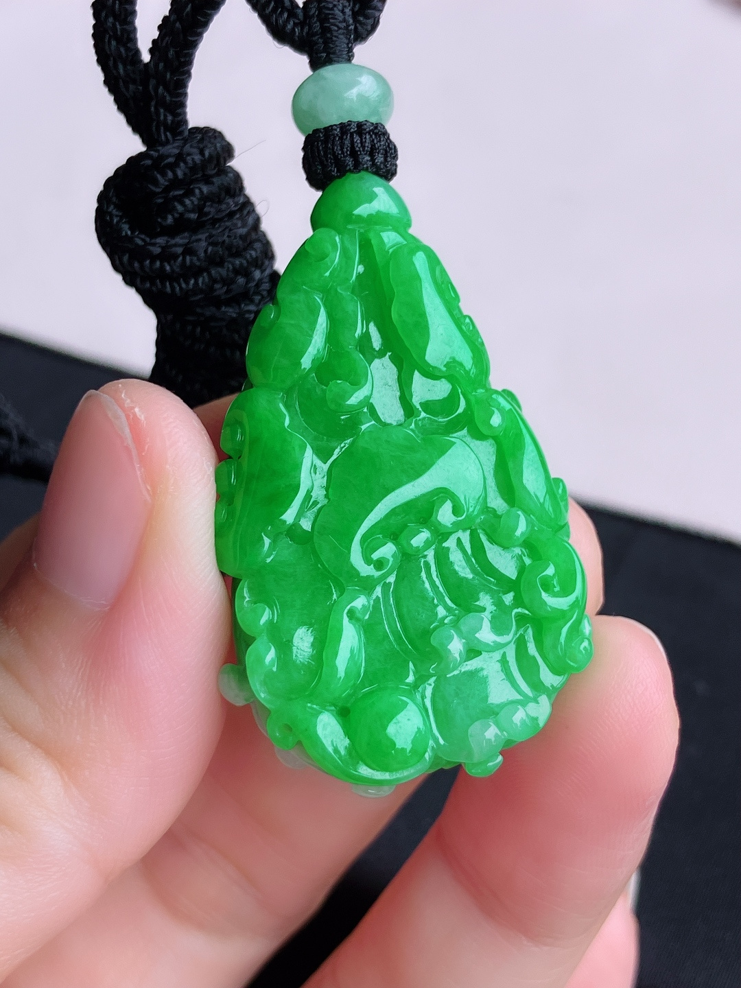 翠绿百财，饱满大气，尺寸38/25.6/12/自然光实拍