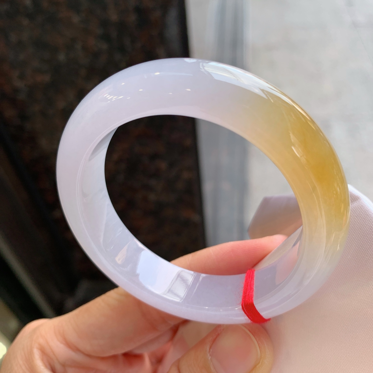 正圈冰黄翡 无裂 色好
