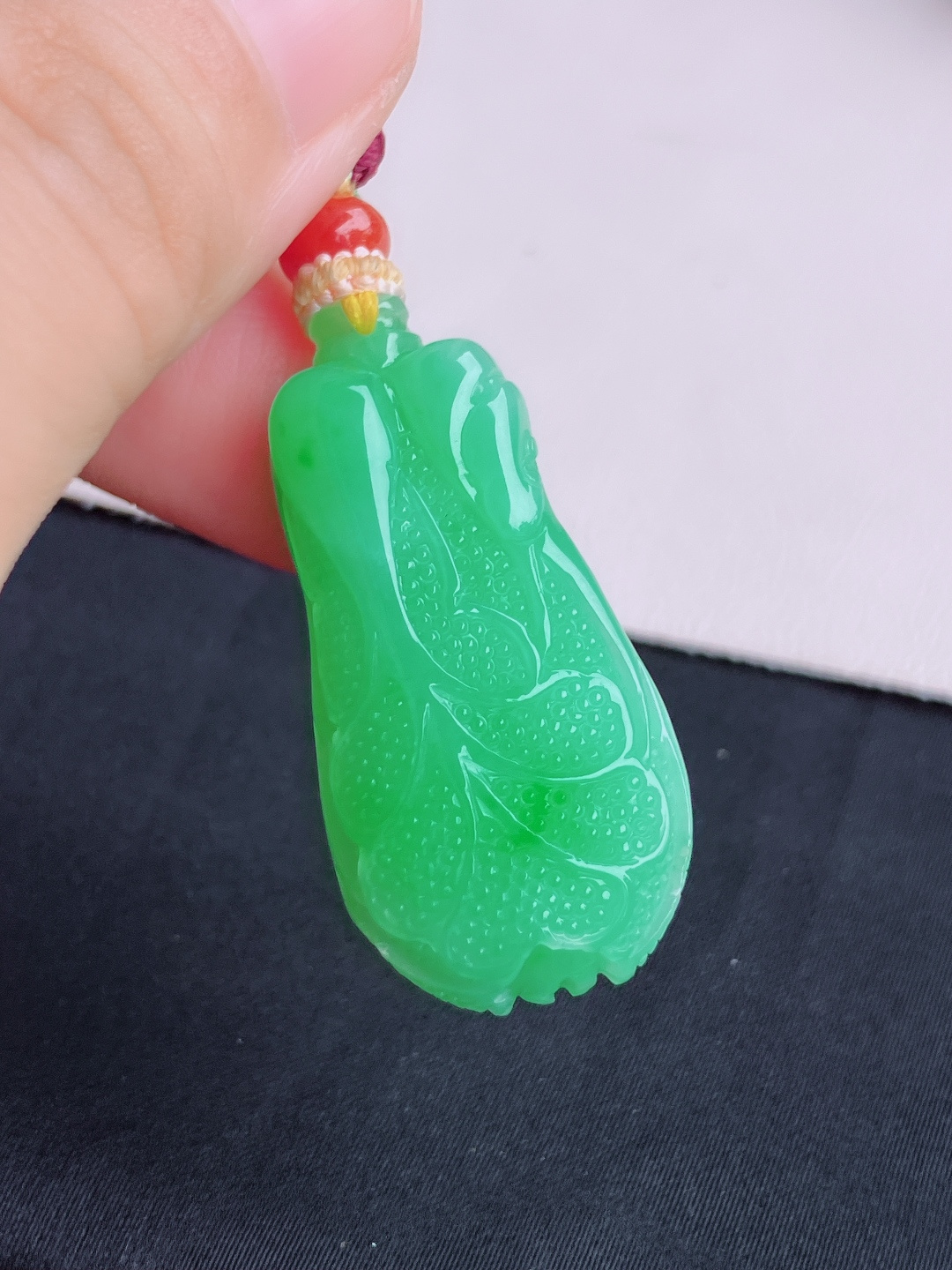 果绿百财，饱满大气，尺寸37.6/18.6/11/自然光实拍