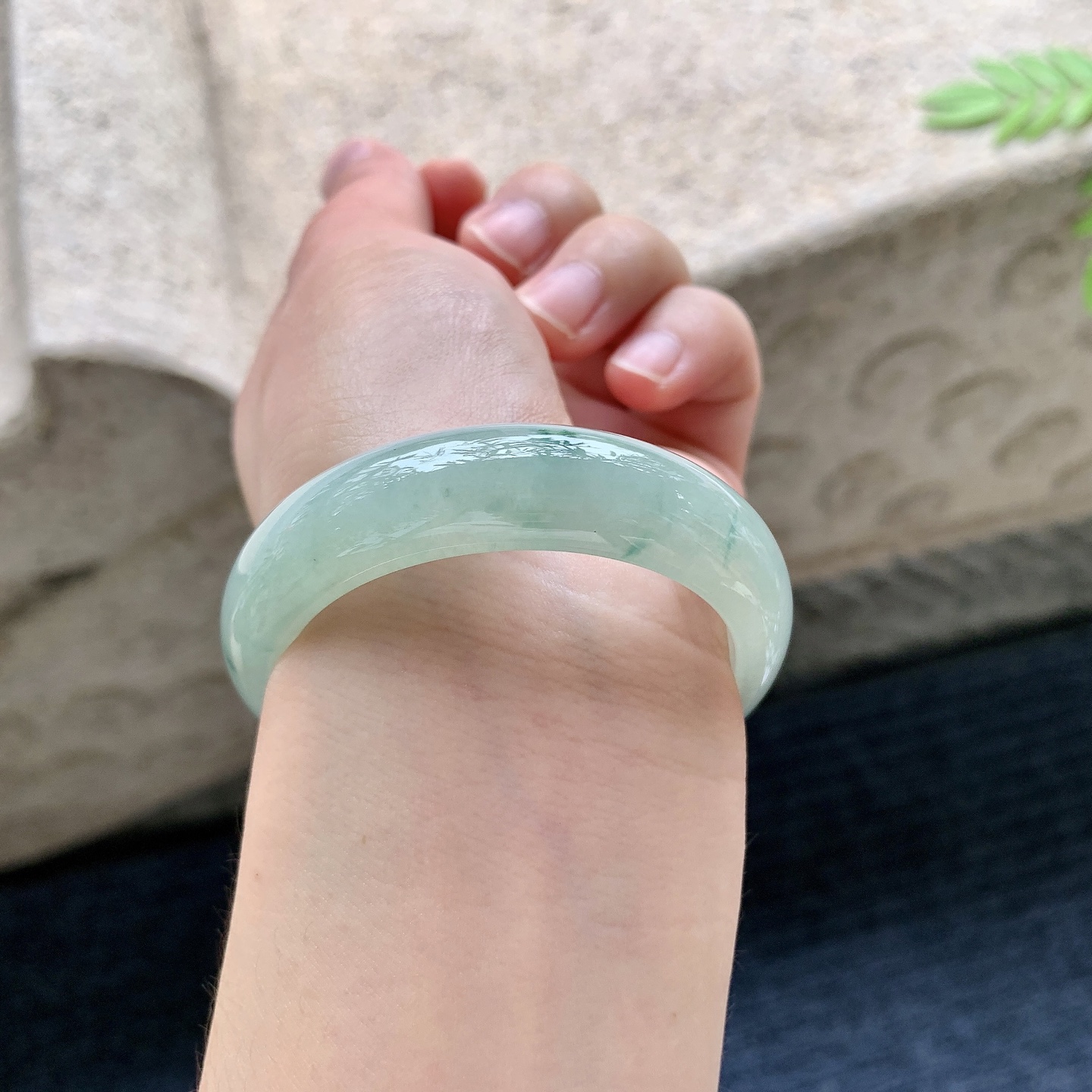 贵妃52 53，冰糯飘绿花，水润，种老，细腻，无裂纹