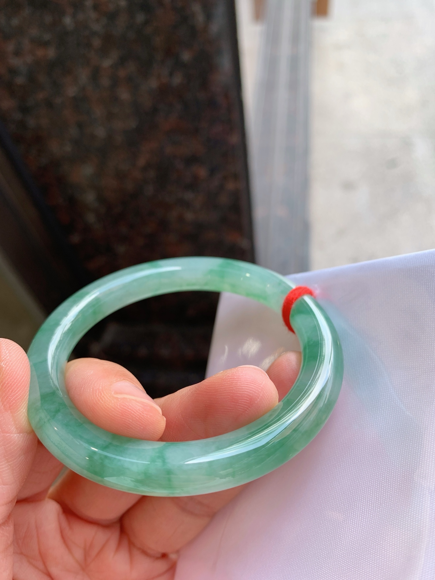 圆条冰飘绿 微纹 冰润