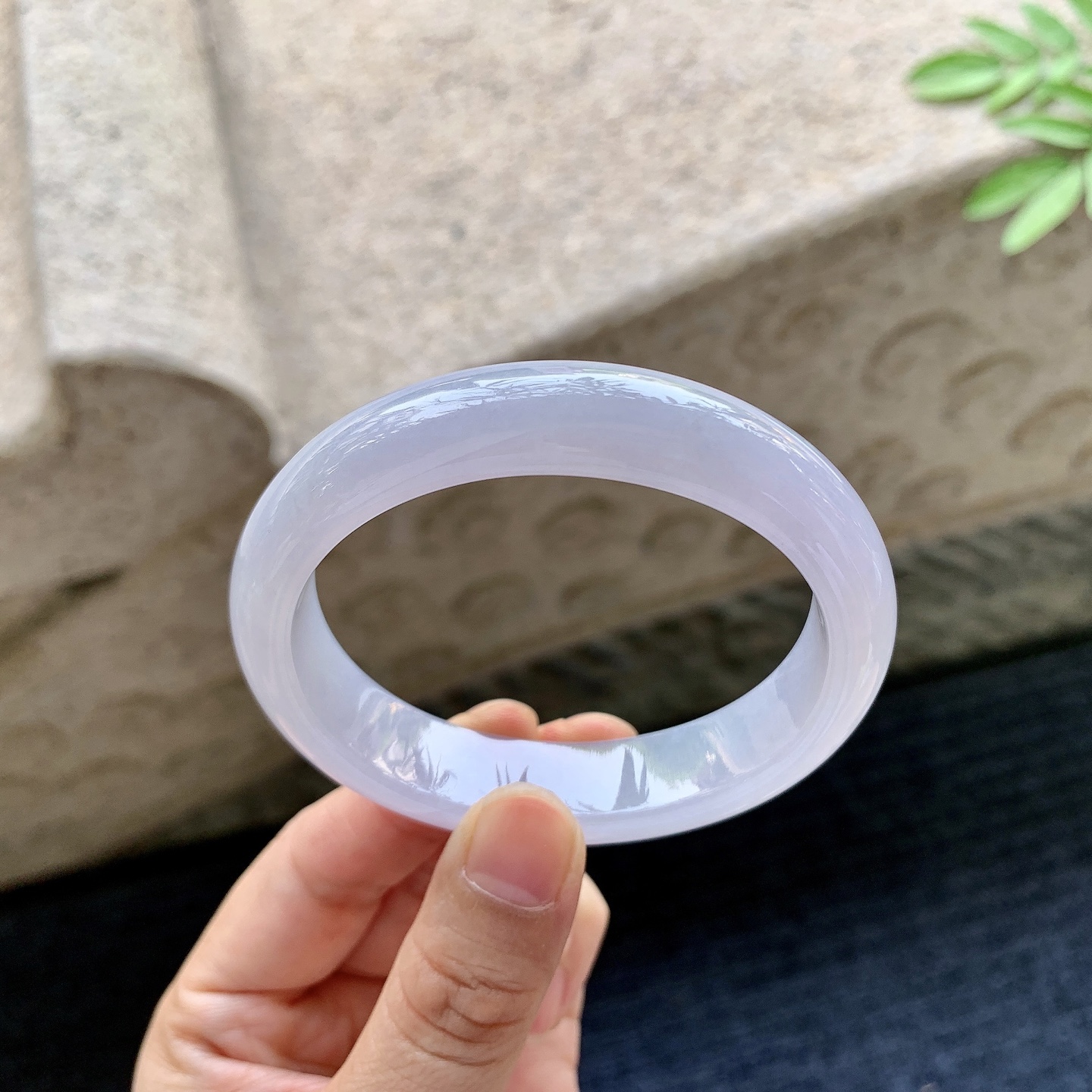 贵妃54 55，糯冰粉紫，水润，种老，细腻，打灯有棉线