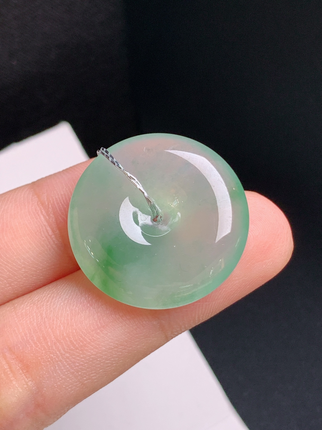 ️ 冰飘花平安扣，水润起光，圆润饱满，平安顺遂