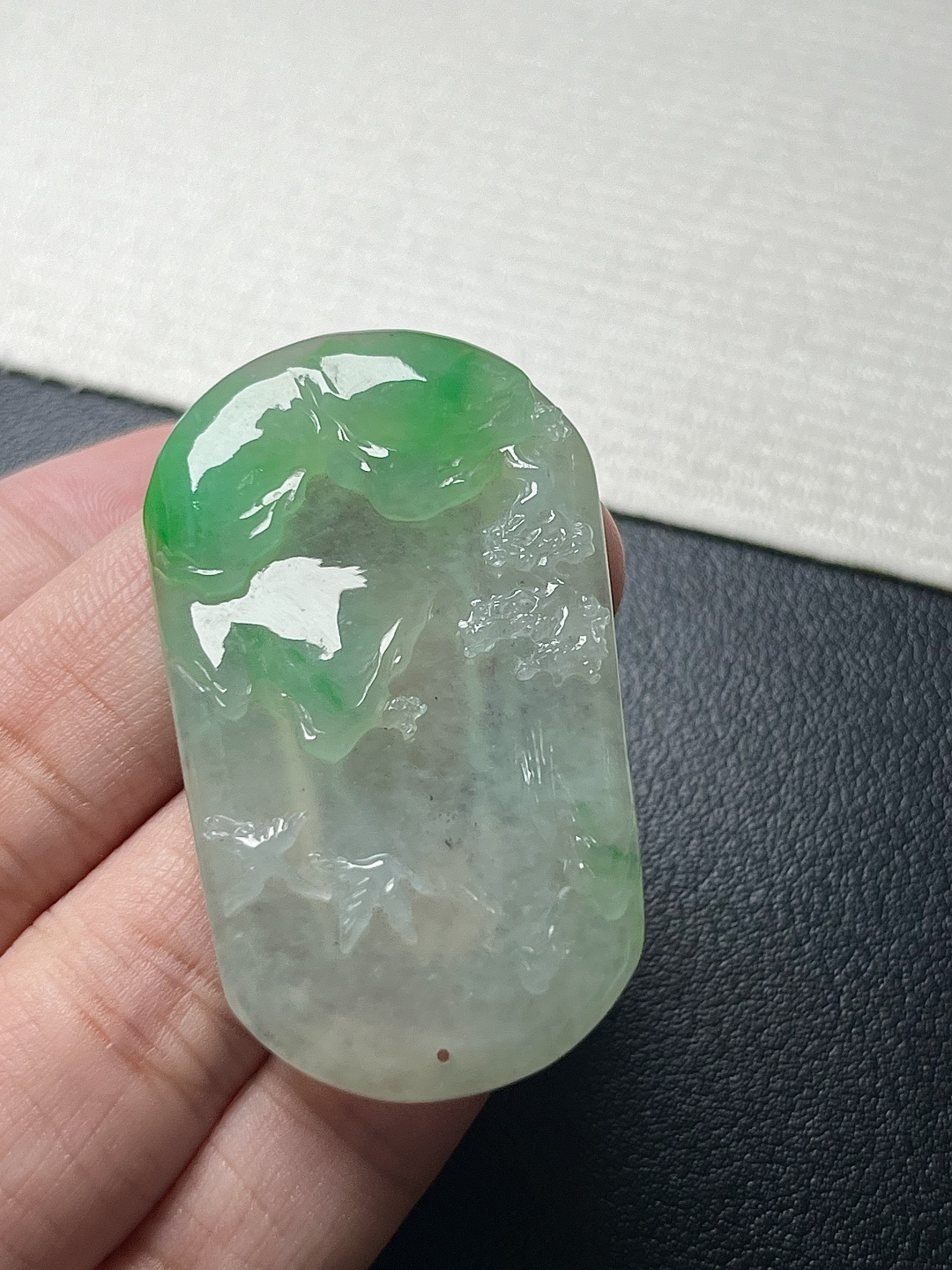 【山水牌】飘花灵动，种老细腻形体佳尺寸：47.6*28.2*6,a1998