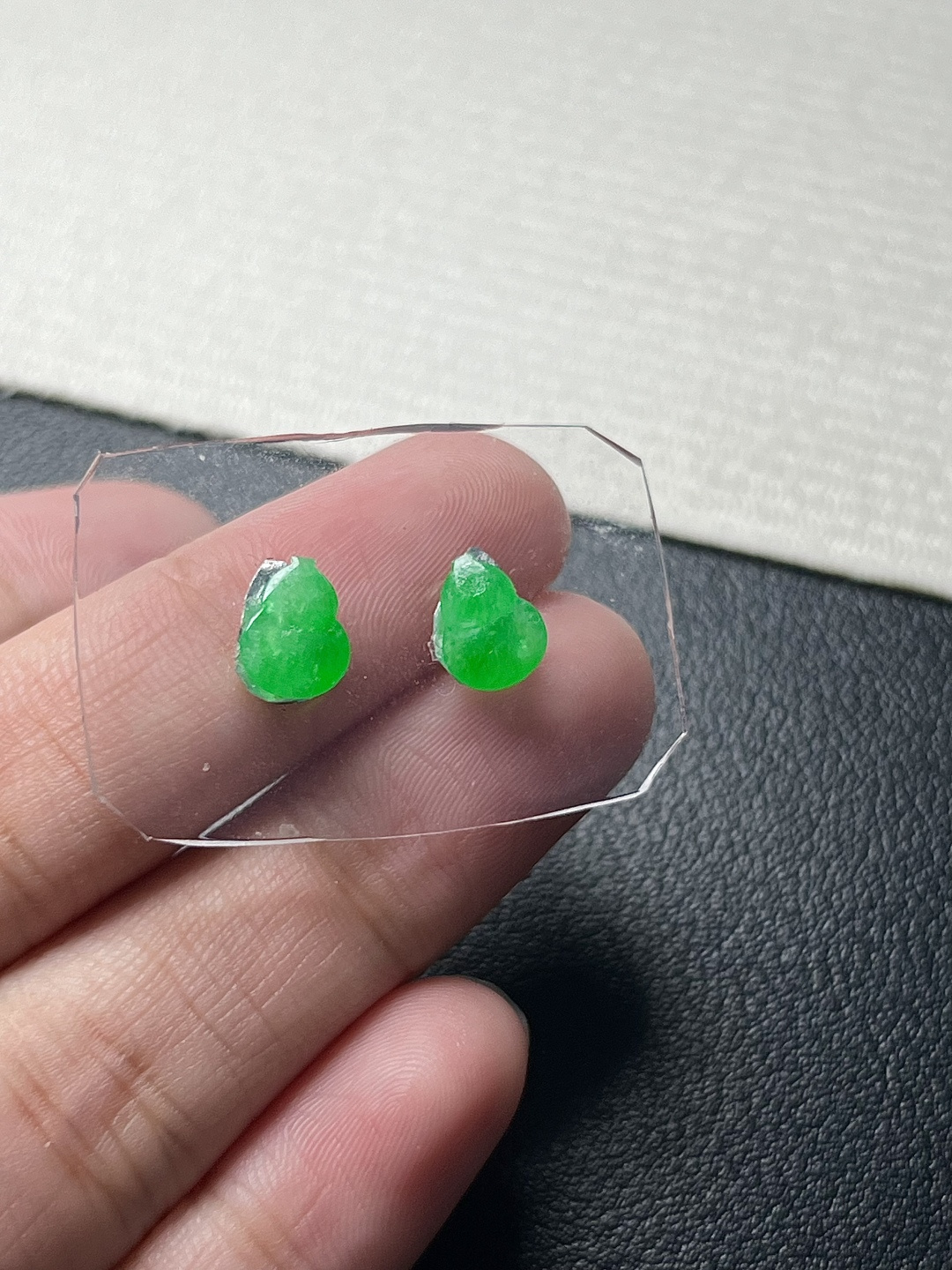 ️【葫芦一对】种老细腻，色阳浓郁起胶，尺寸：8*6*4，8*6*3.5,a2398