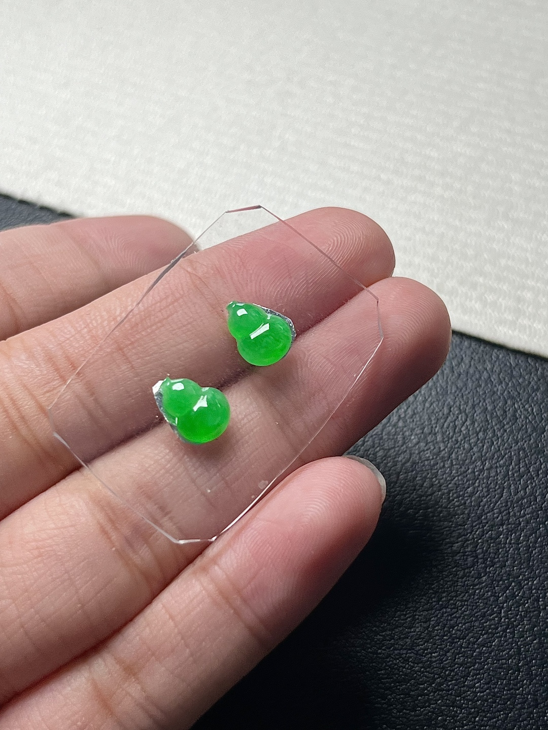 ️【葫芦一对】种老细腻，色阳浓郁起胶，尺寸：8*6*4，8*6*3.5,a2398