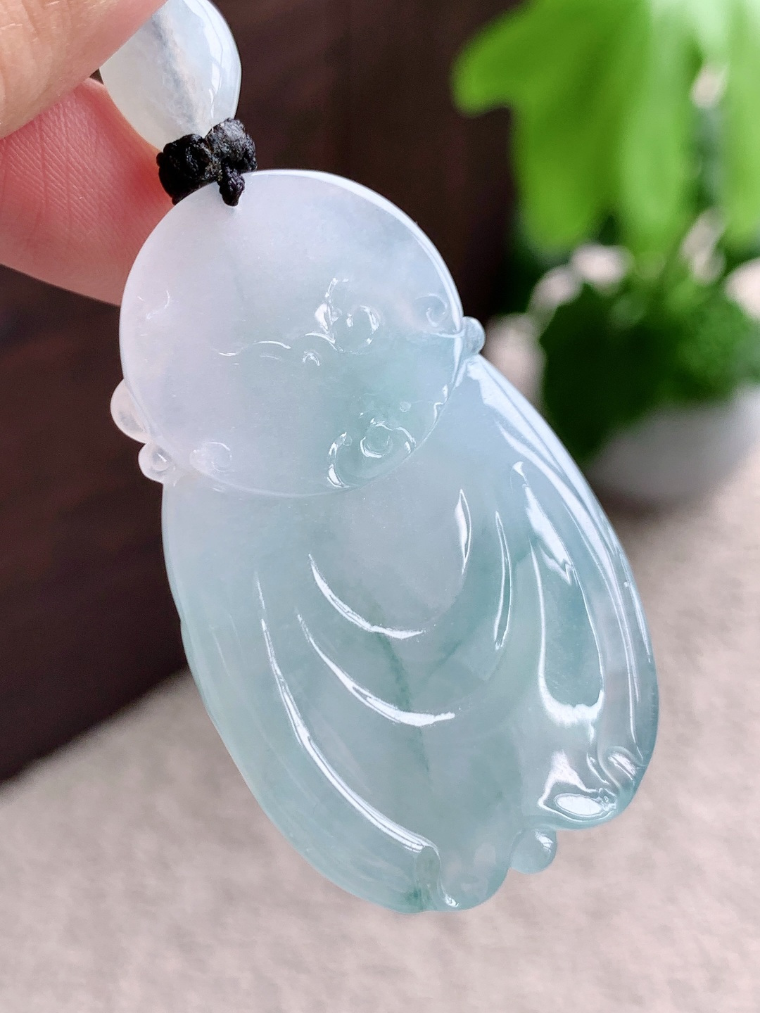 【裸石】🫧冰晴水财神爷吊坠【说明】缅甸 性比高 厚装【尺寸】50.2-30-9.6【重量】31克