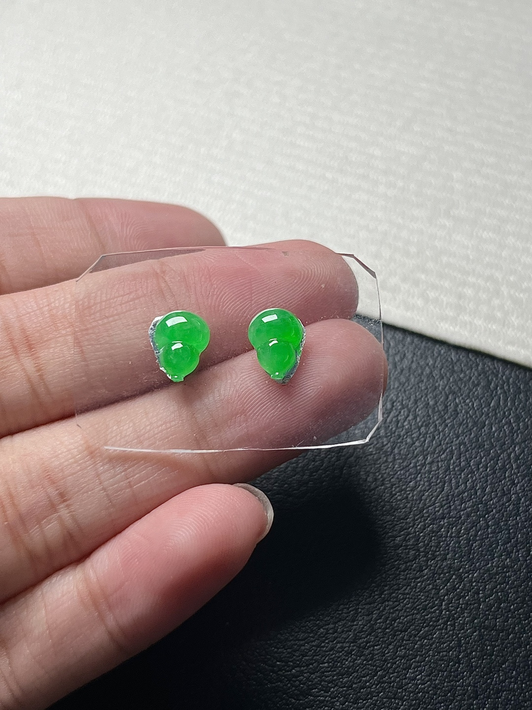 ️【葫芦一对】种老细腻，色阳浓郁起胶，尺寸：8*6*4，8*6*3.5,a2398