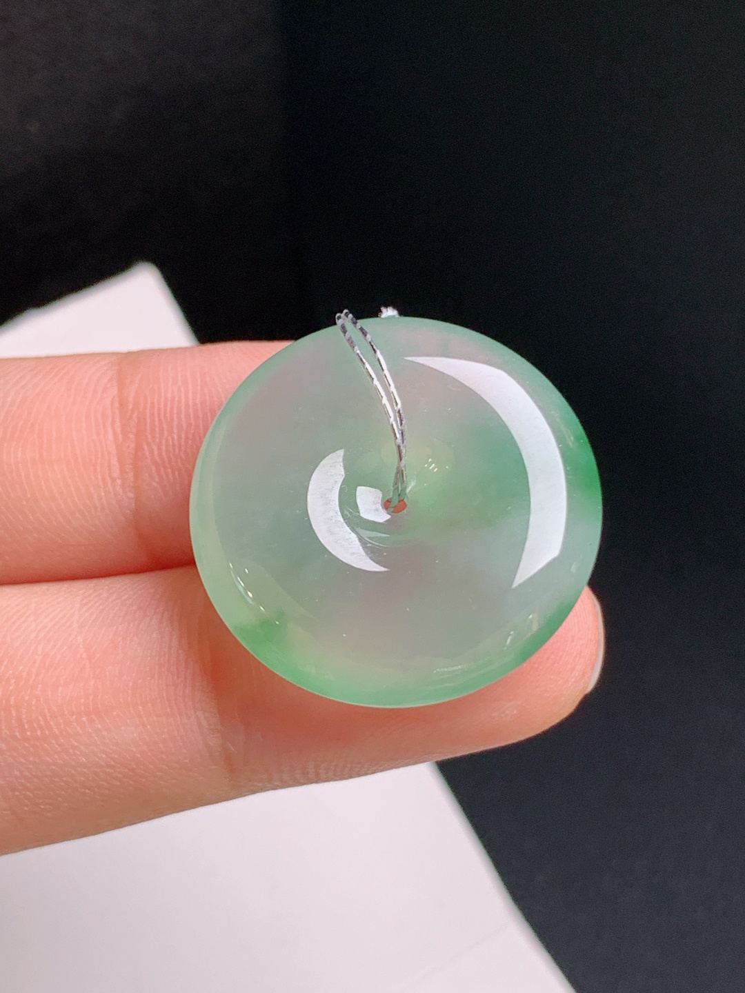 ️ 冰飘花平安扣，水润起光，圆润饱满，平安顺遂