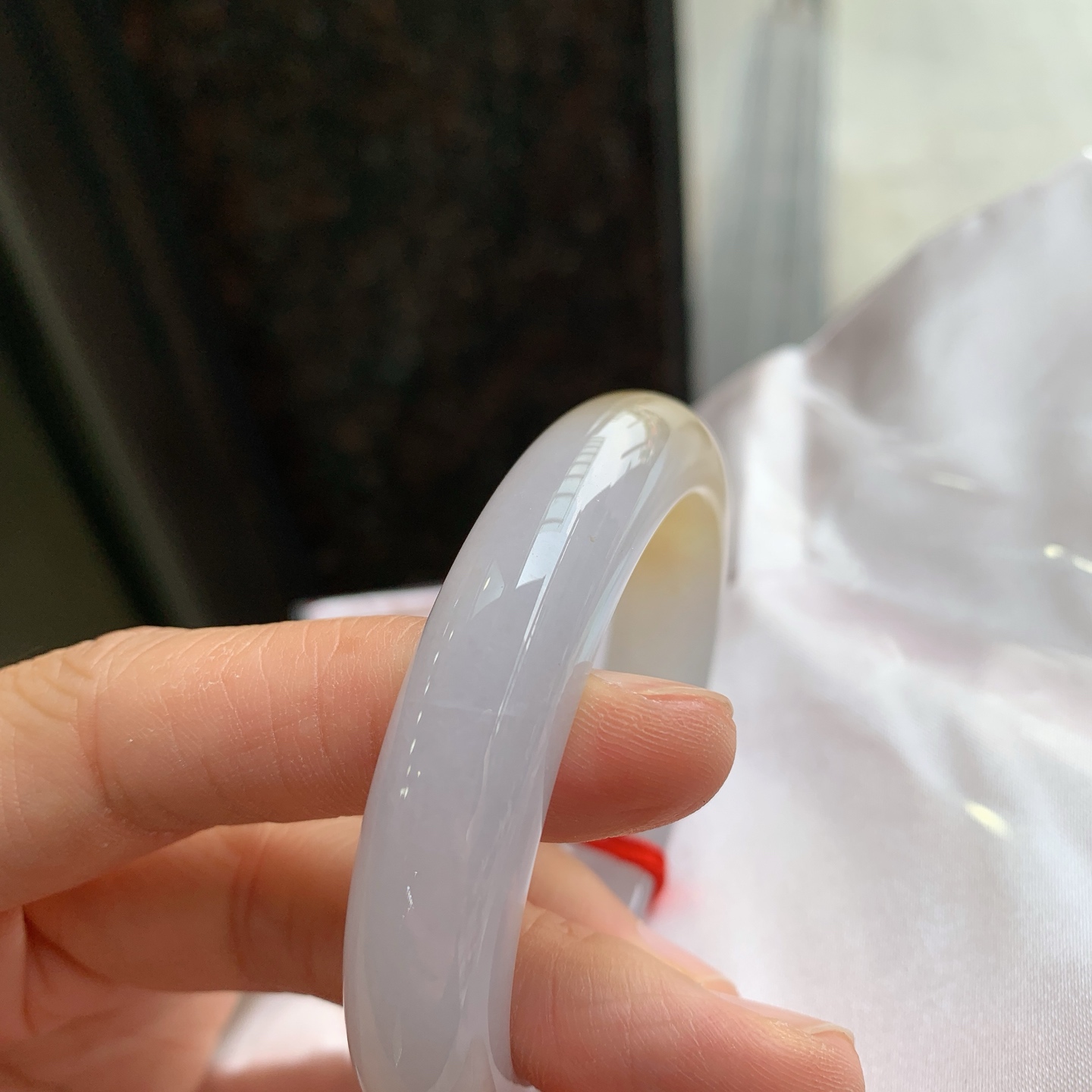 正圈冰黄翡，有棉线，色好