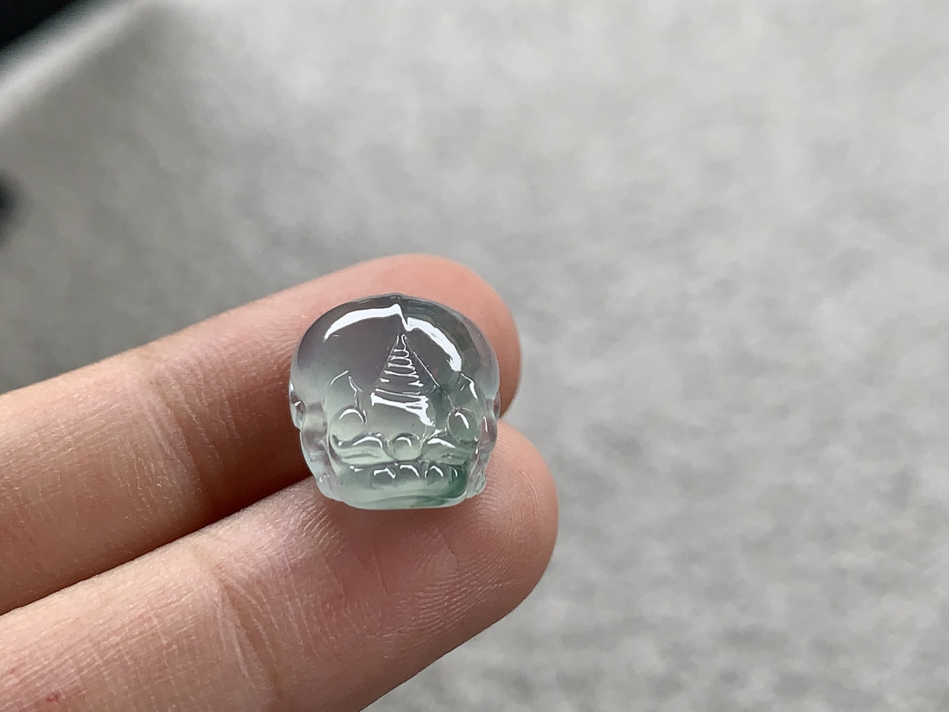 ️ 【飘绿貔貅】尺寸：13×12×6.2
