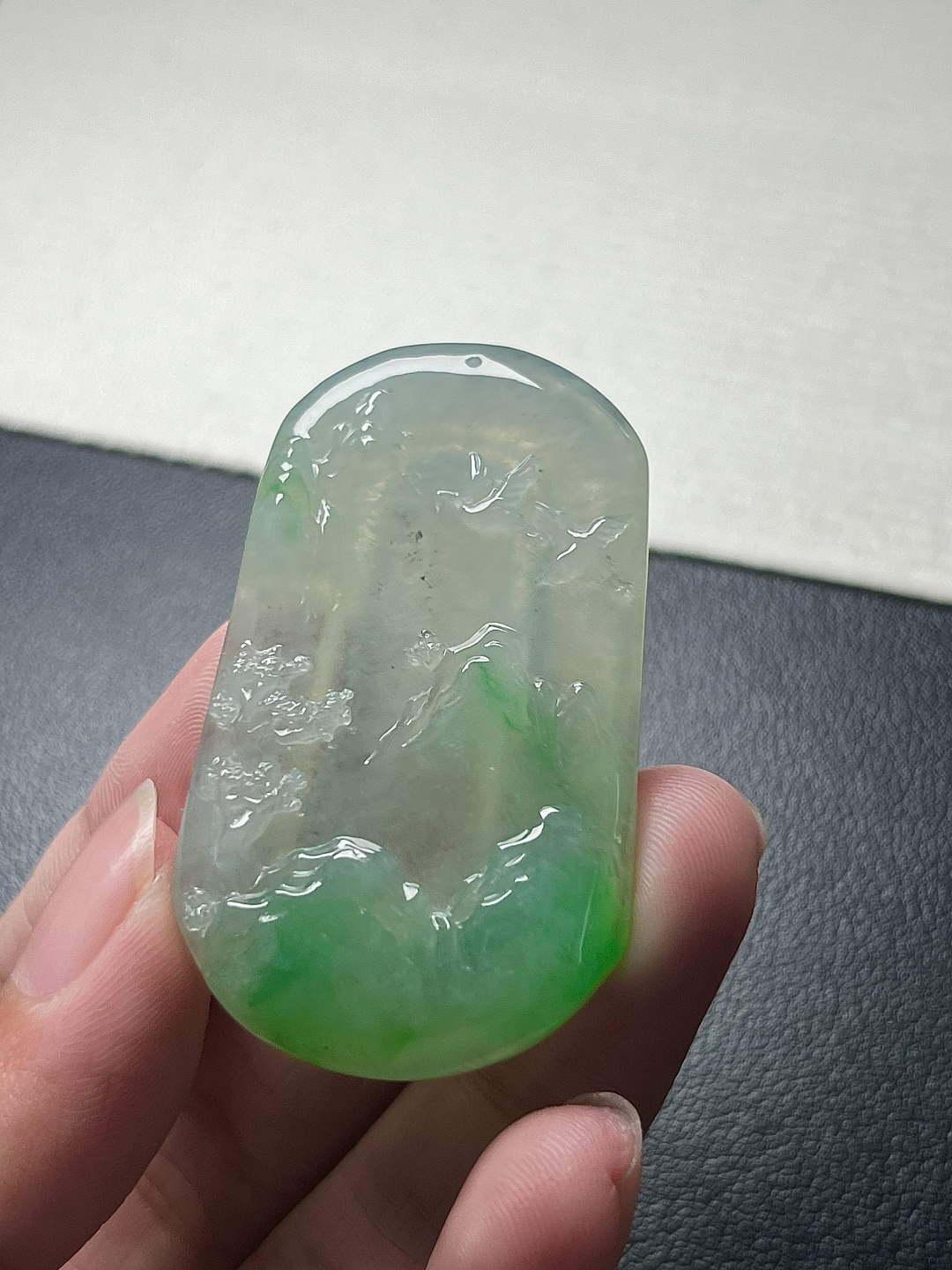 【山水牌】飘花灵动，种老细腻形体佳尺寸：47.6*28.2*6,a1998
