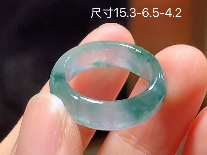 ️ 冰飘花戒圈 老坑冰透 种老水足 水润光泽 性比高 无裂 尺寸看图