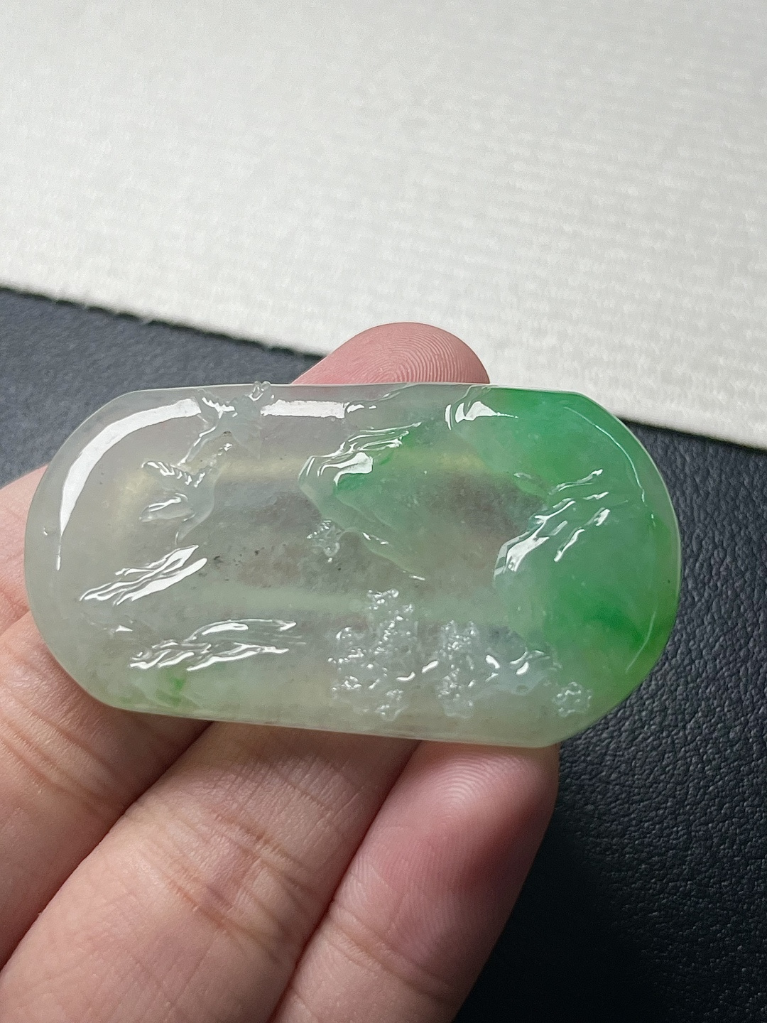 【山水牌】飘花灵动，种老细腻形体佳尺寸：47.6*28.2*6,a1998
