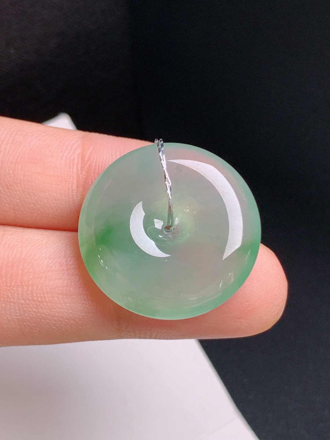 ️ 冰飘花平安扣，水润起光，圆润饱满，平安顺遂